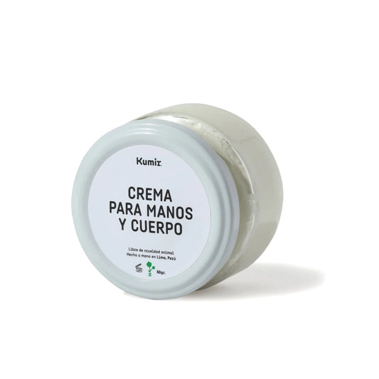 CREMA PARA MANOS Y CUERPO FRESA CEREZA KUMIR 50GR