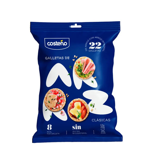 GALLETA DE ARROZ MINI CLASICO COSTEÑO 50GR