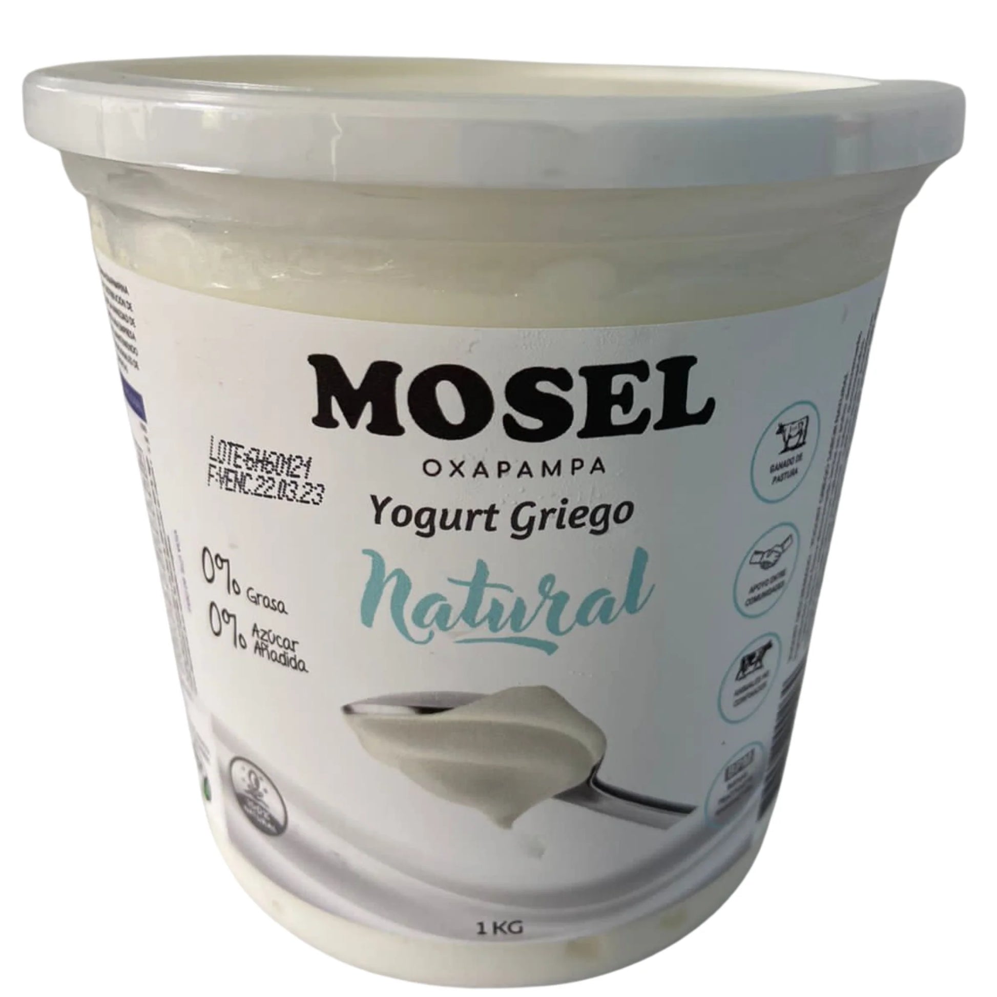 YOGURT GRIEGO NATURAL MOSEL 1KG Muya Orgánica