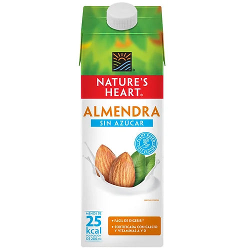 BEBIDA DE ALMENDRAS SIN AZUCAR NATURES HEART 946ML