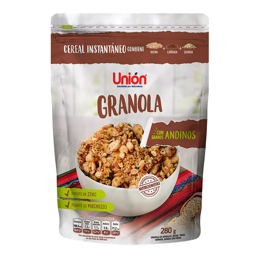 GRANOLA CON GRANOS ANDINOS UNION 280GR