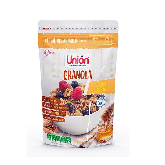 GRANOLA CON MIEL DE ABEJA UNION 400GR