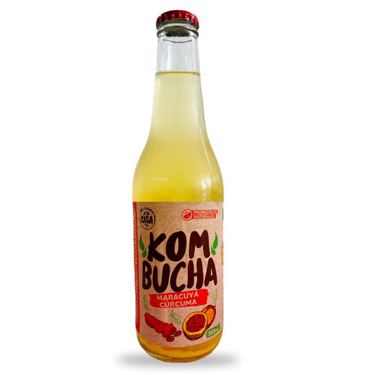 KOMBUCHA DE MARACUYA CURCUMA DEL CAMPO 330ML